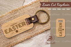 Happy Easter Laser Cut Keychain Clipart Bundle - CraftNest - Digital Crafting and Art