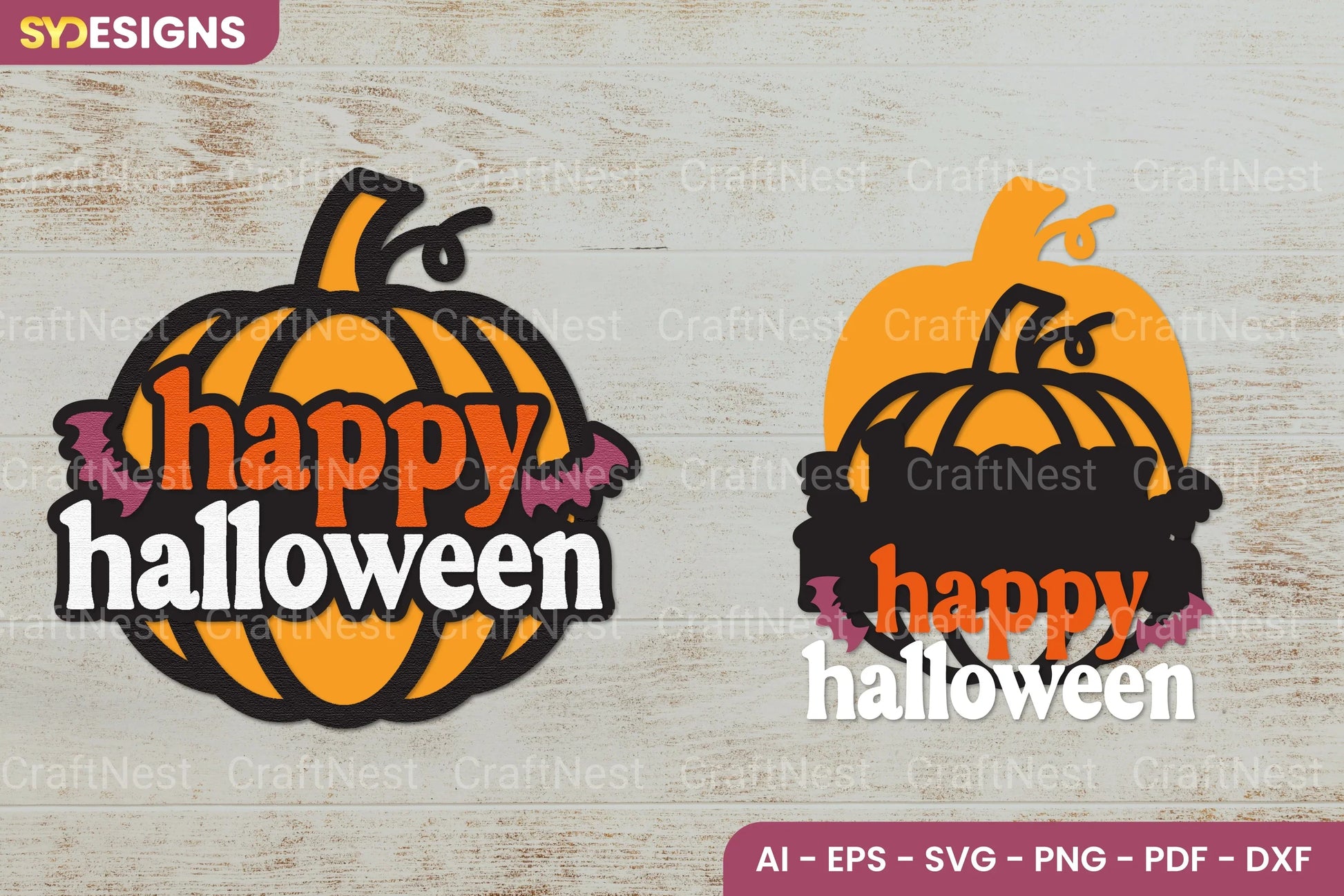 Happy Halloween Lasercut SVG Bundle - CraftNest - Digital Crafting and Art