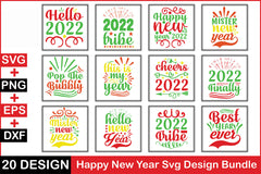New Year 20 SVG Bundle - CraftNest - Digital Crafting and Art