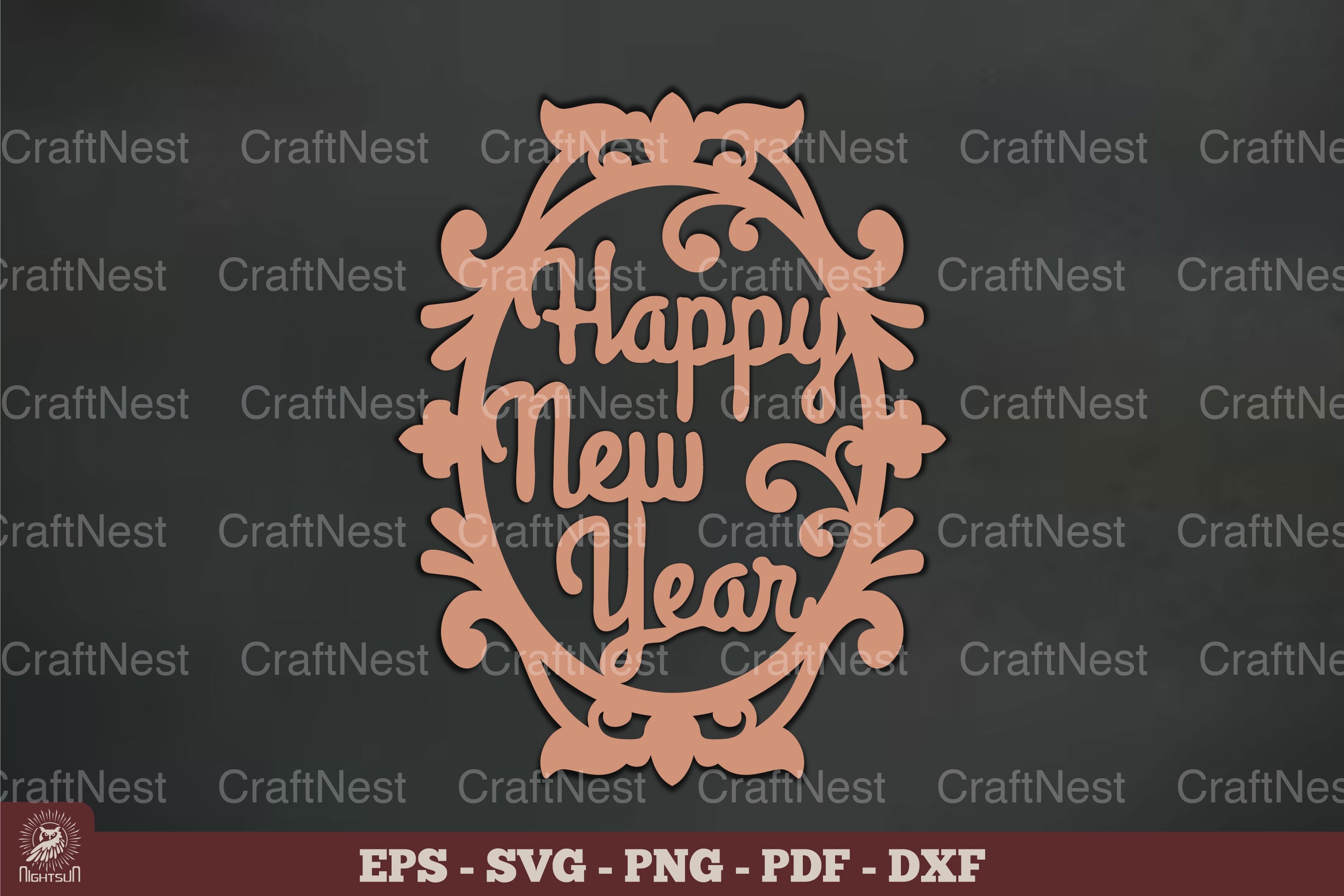 Vintage Happy New Year SVG Bundle - CraftNest - Digital Crafting and Art