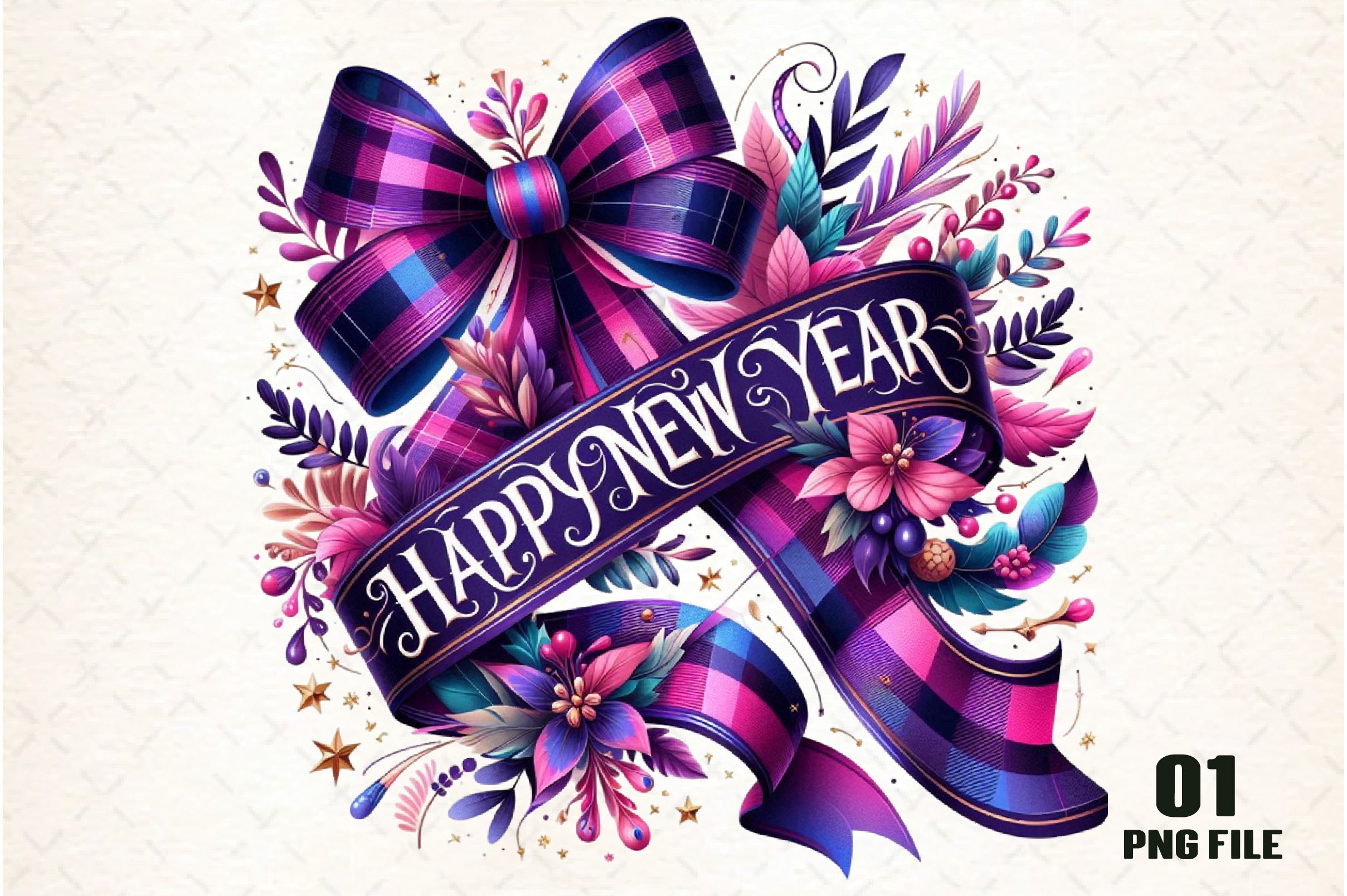 Happy New Year Clipart Bundle