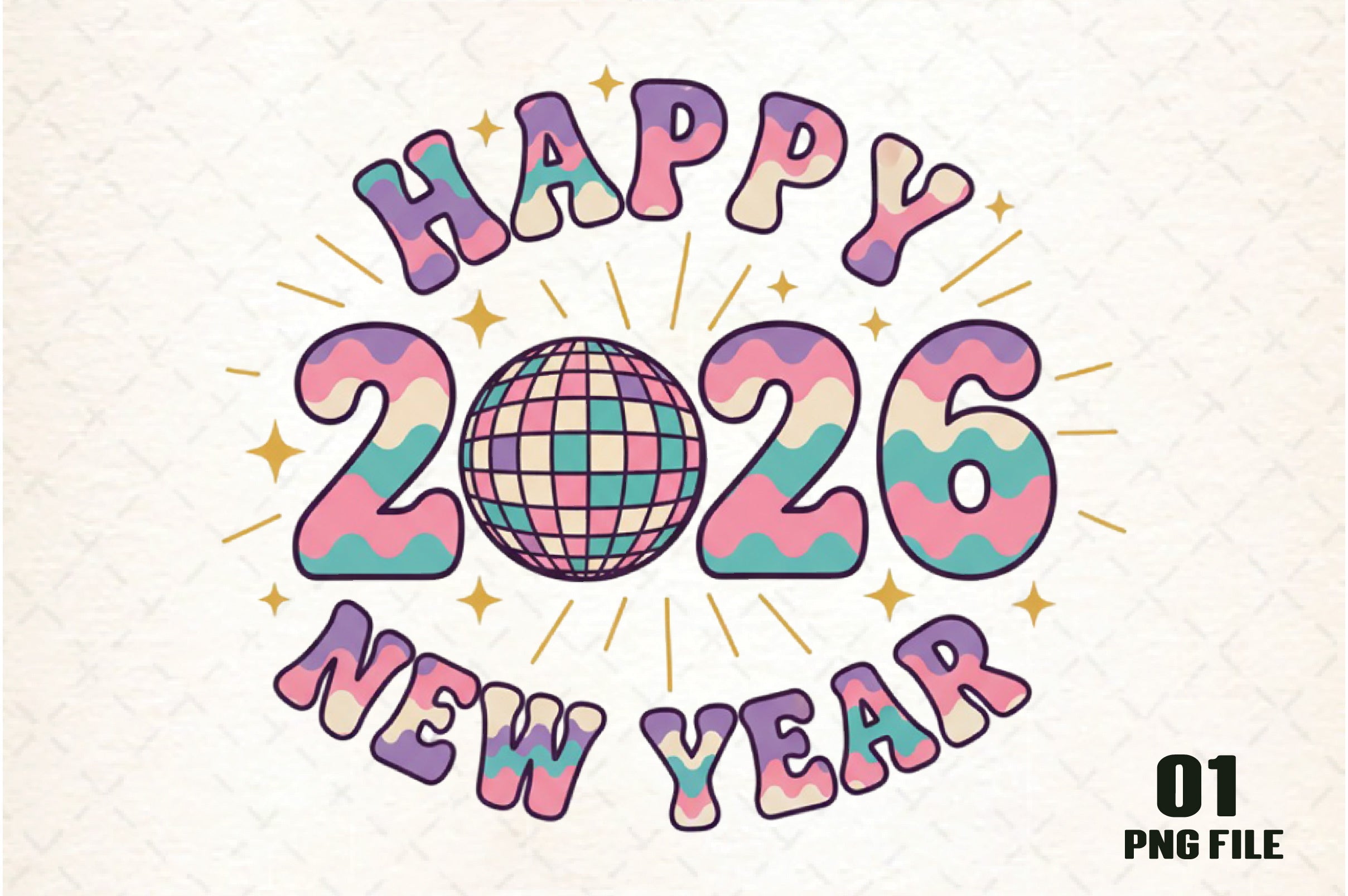 Happy New Year Clipart Bundle