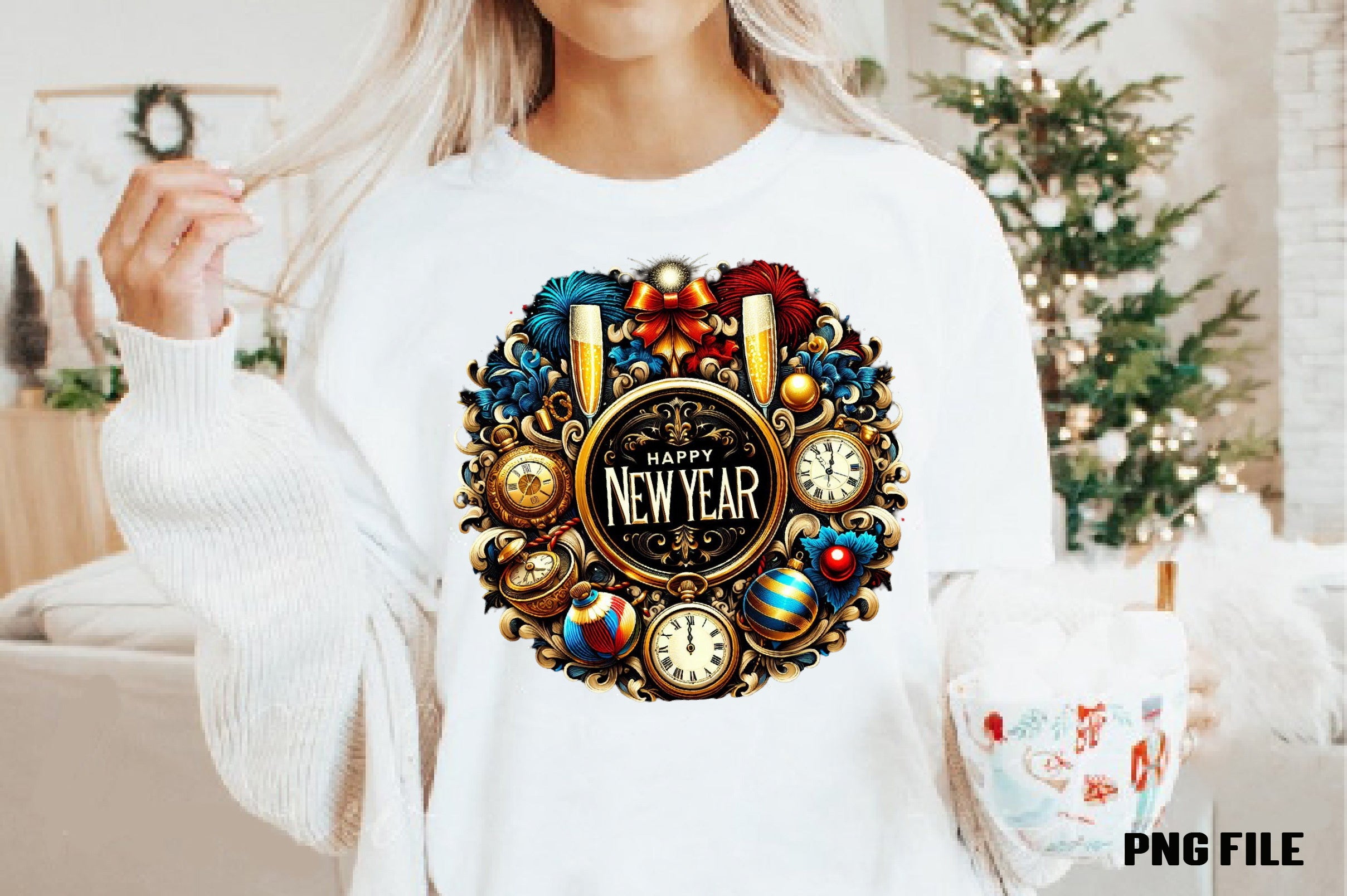 Happy New Year Clipart Bundle