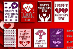 Happy Valentine's Day Card Bundle - CraftNest - Digital Crafting and Art