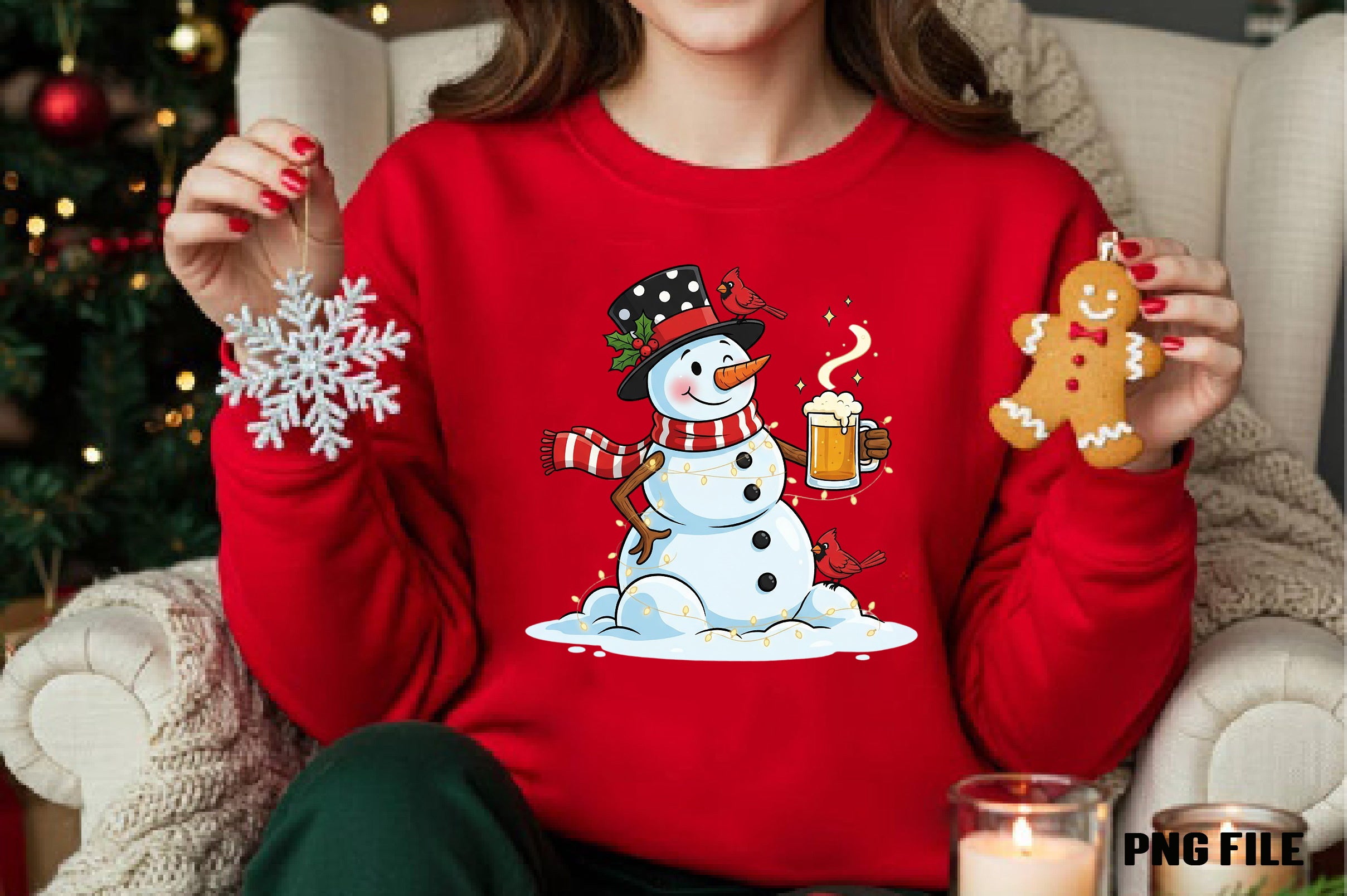 Happy Snowman Clipart Bundle