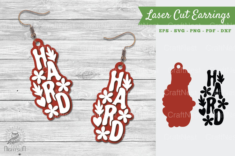 Hard Laser Cut Earrings SVG Bundle - CraftNest - Digital Crafting and Art