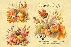 Harvest Days - Autumn - CraftNest - Digital Crafting and Art