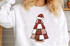 Patchwork Christmas Tree Embroidery Clipart Bundle - CraftNest - Digital Crafting and Art