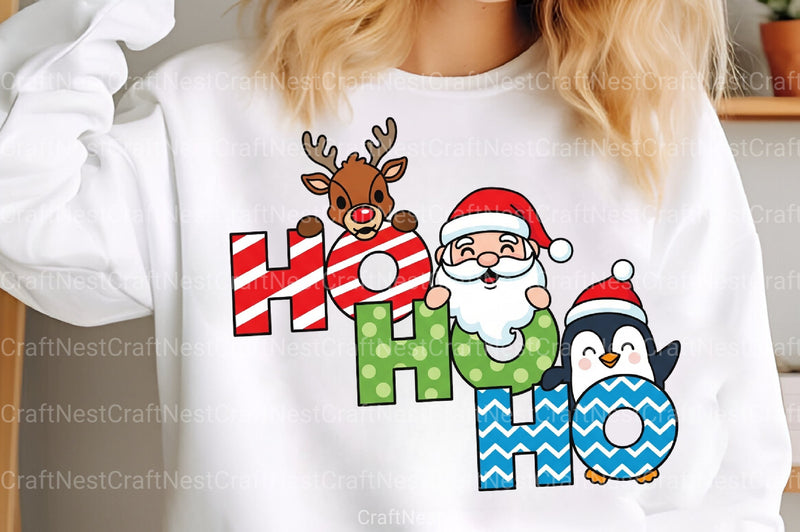 Santa Ho Ho Ho PNG Clipart Bundle - CraftNest - Digital Crafting and Art