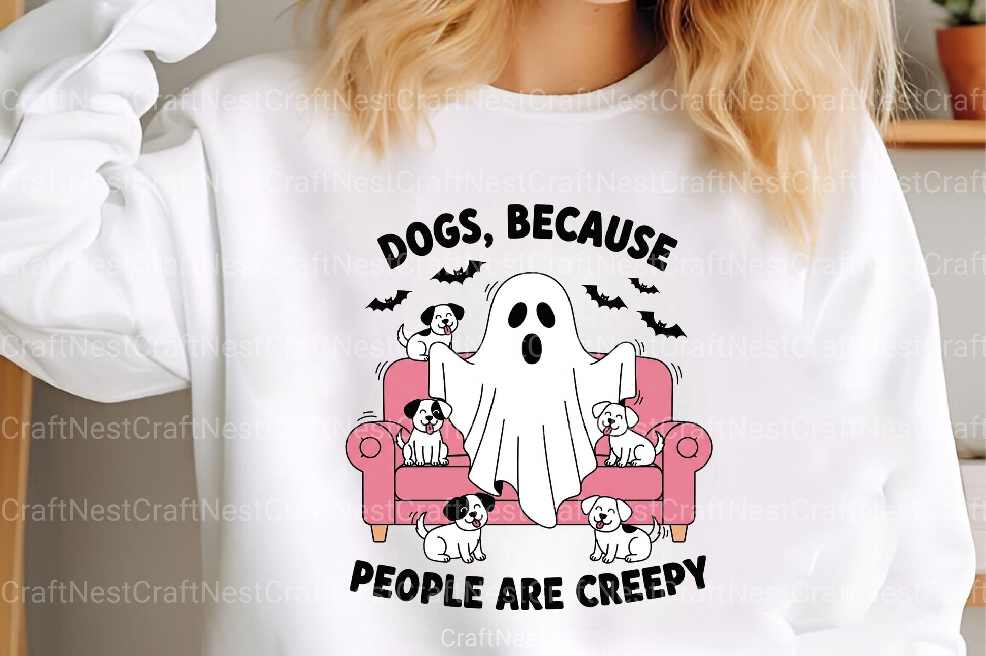 Halloween Dog & Spooky Ghost Retro Shirt Design Bundle - CraftNest - Digital Crafting and Art