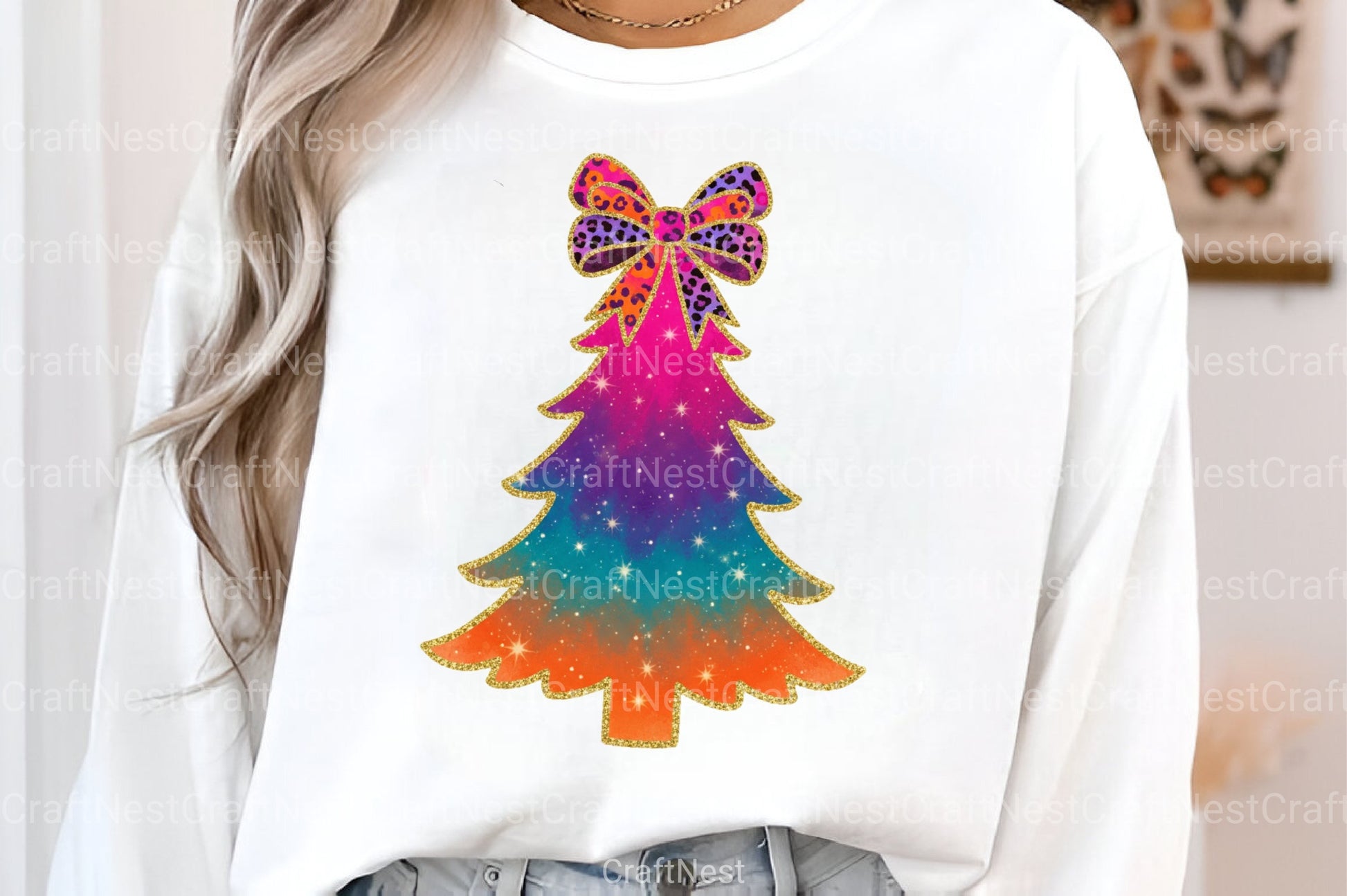 Glitter Brushstroke Christmas Tree Clipart Bundle - CraftNest - Digital Crafting and Art