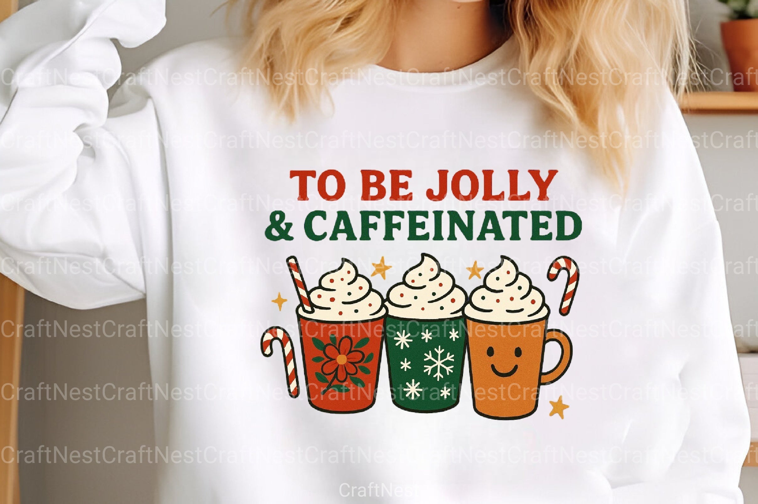 Jolly & Caffeinated Christmas Coffee Clipart Bundle 88 - CraftNest - Digital Crafting and Art