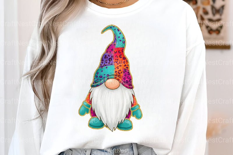 Christmas Gnome Glitter Brushstroke Clipart Bundle - CraftNest - Digital Crafting and Art