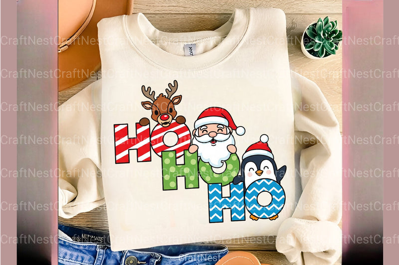 Santa Ho Ho Ho PNG Clipart Bundle - CraftNest - Digital Crafting and Art