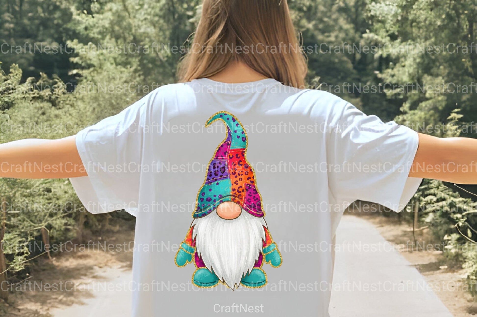 Christmas Gnome Glitter Brushstroke Clipart Bundle - CraftNest - Digital Crafting and Art