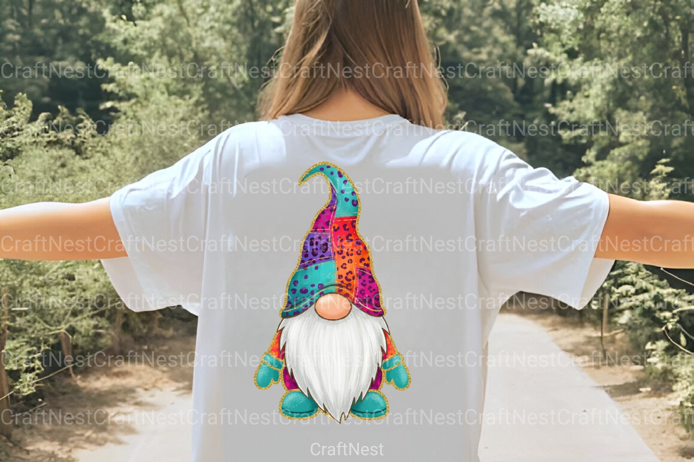 Christmas Gnome Glitter Brushstroke Clipart Bundle - CraftNest - Digital Crafting and Art