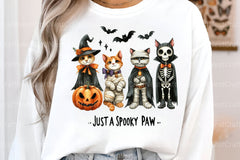 Spooky Halloween Cat Retro Shirt Design Bundle - CraftNest - Digital Crafting and Art
