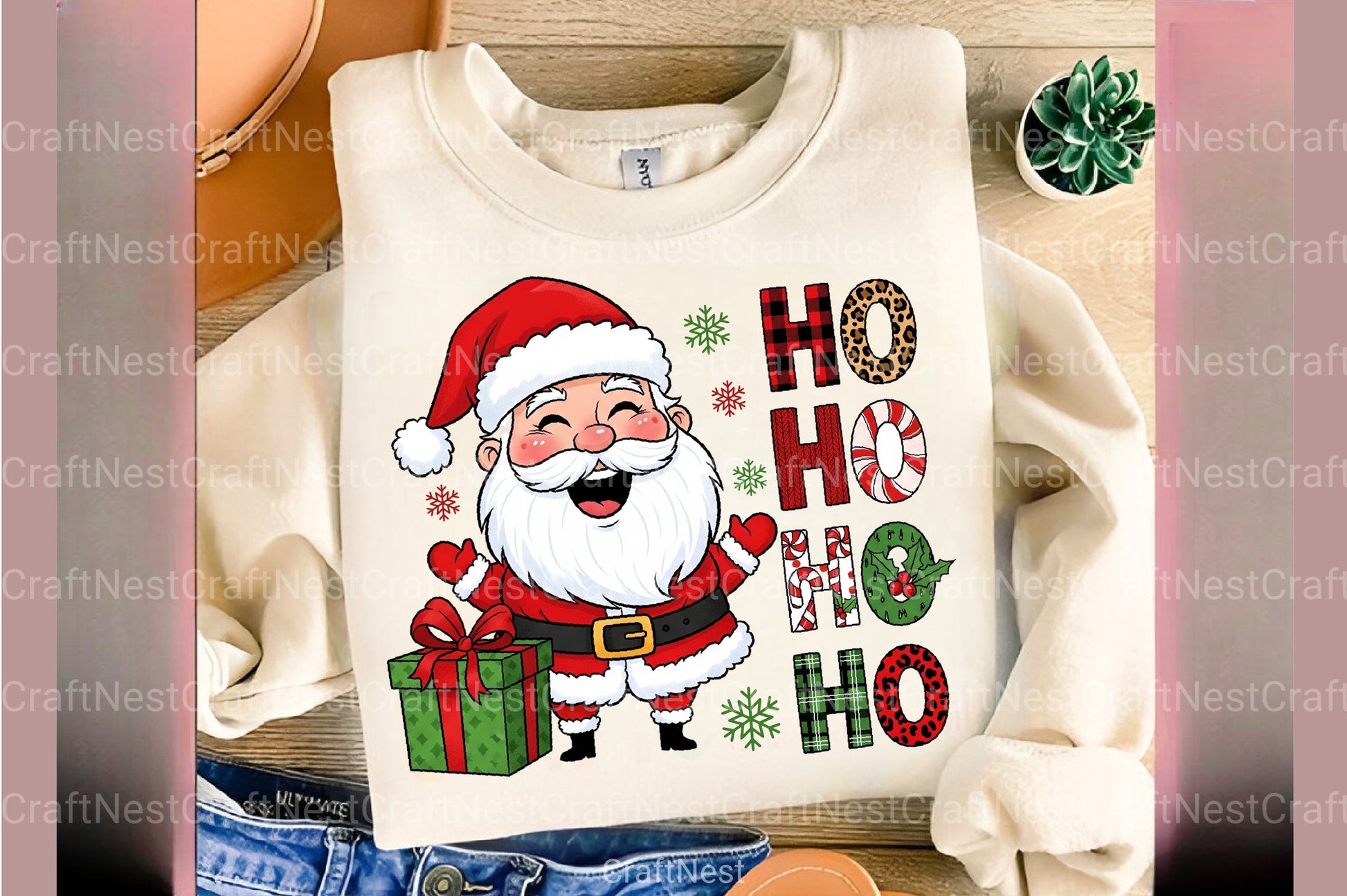 Santa Ho Clipart Bundle - CraftNest - Digital Crafting and Art