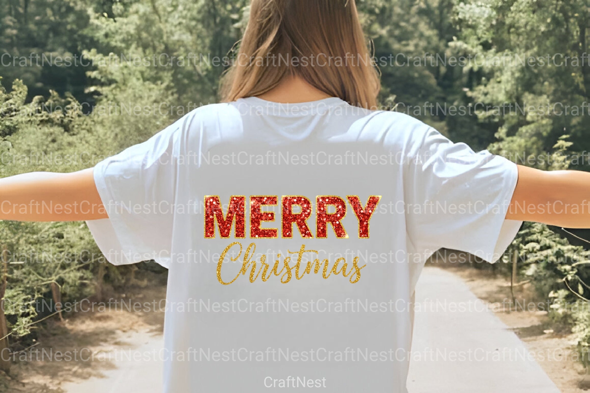 Glitter Sequins Merry Christmas Clipart Bundle - CraftNest - Digital Crafting and Art