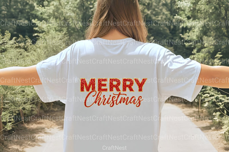 Glitter Merry Christmas Clipart Bundle - CraftNest - Digital Crafting and Art