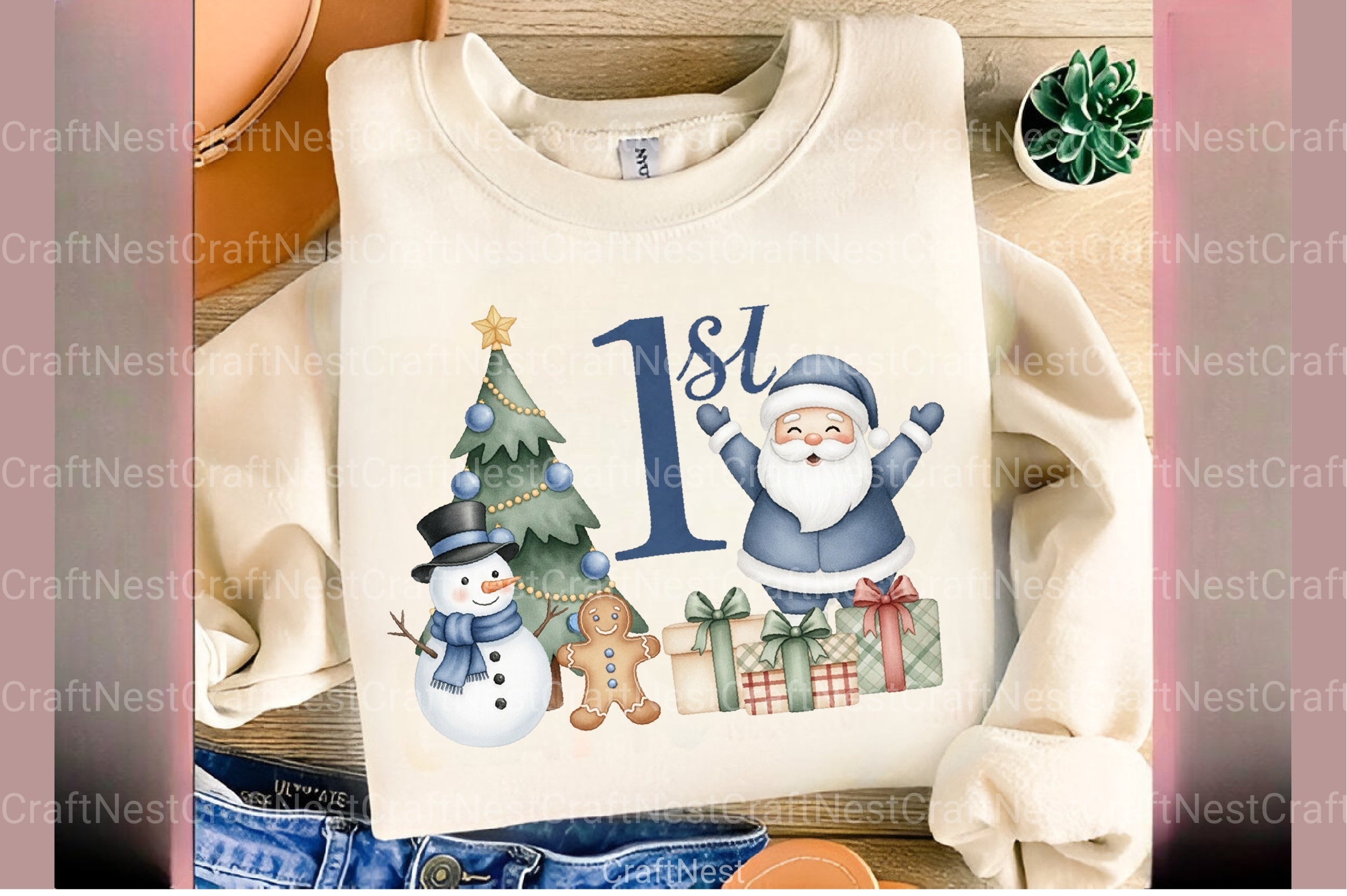 Santa Claus First Christmas Clipart Bundle - CraftNest - Digital Crafting and Art