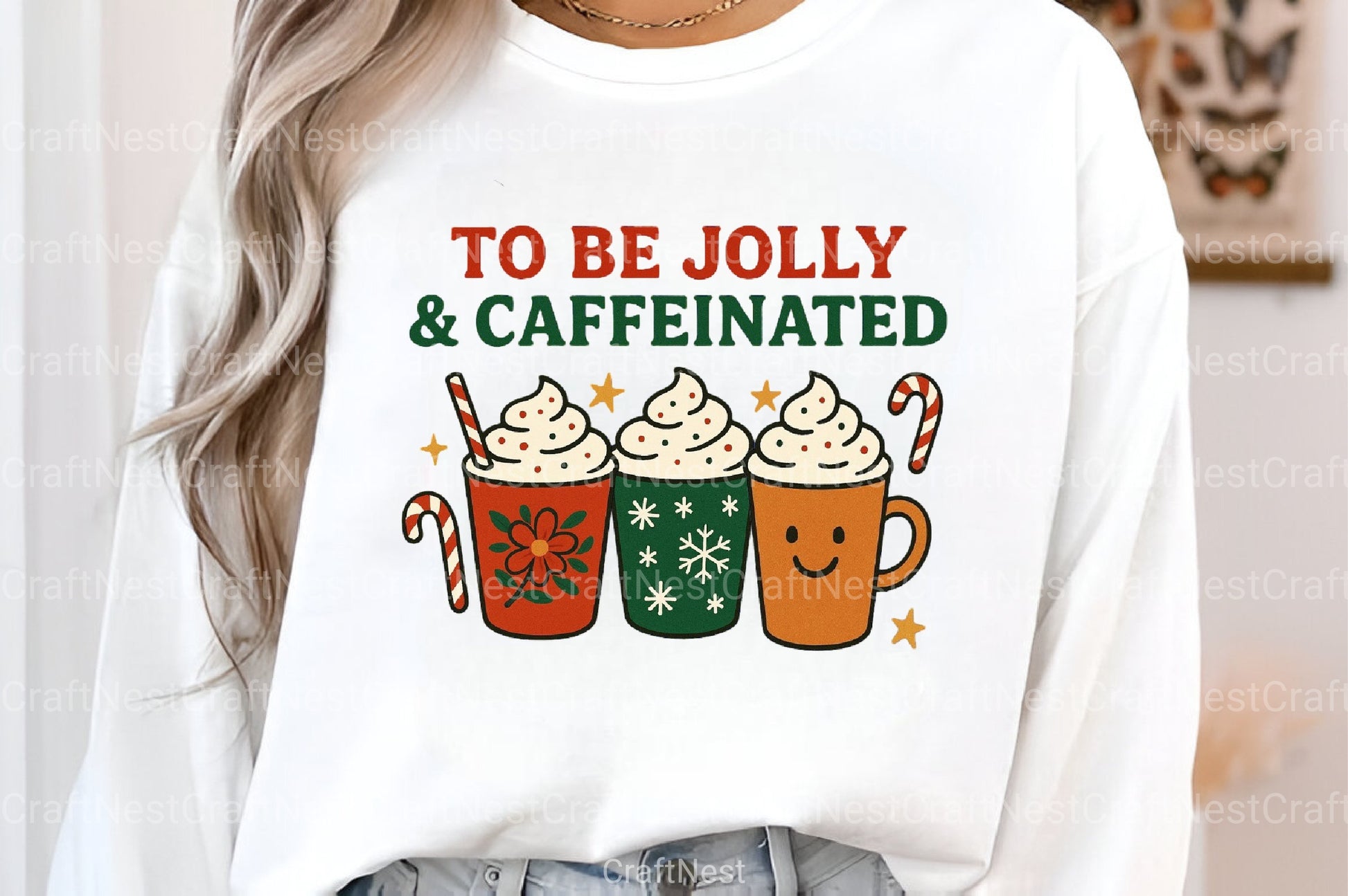 Jolly & Caffeinated Christmas Coffee Clipart Bundle 88 - CraftNest - Digital Crafting and Art