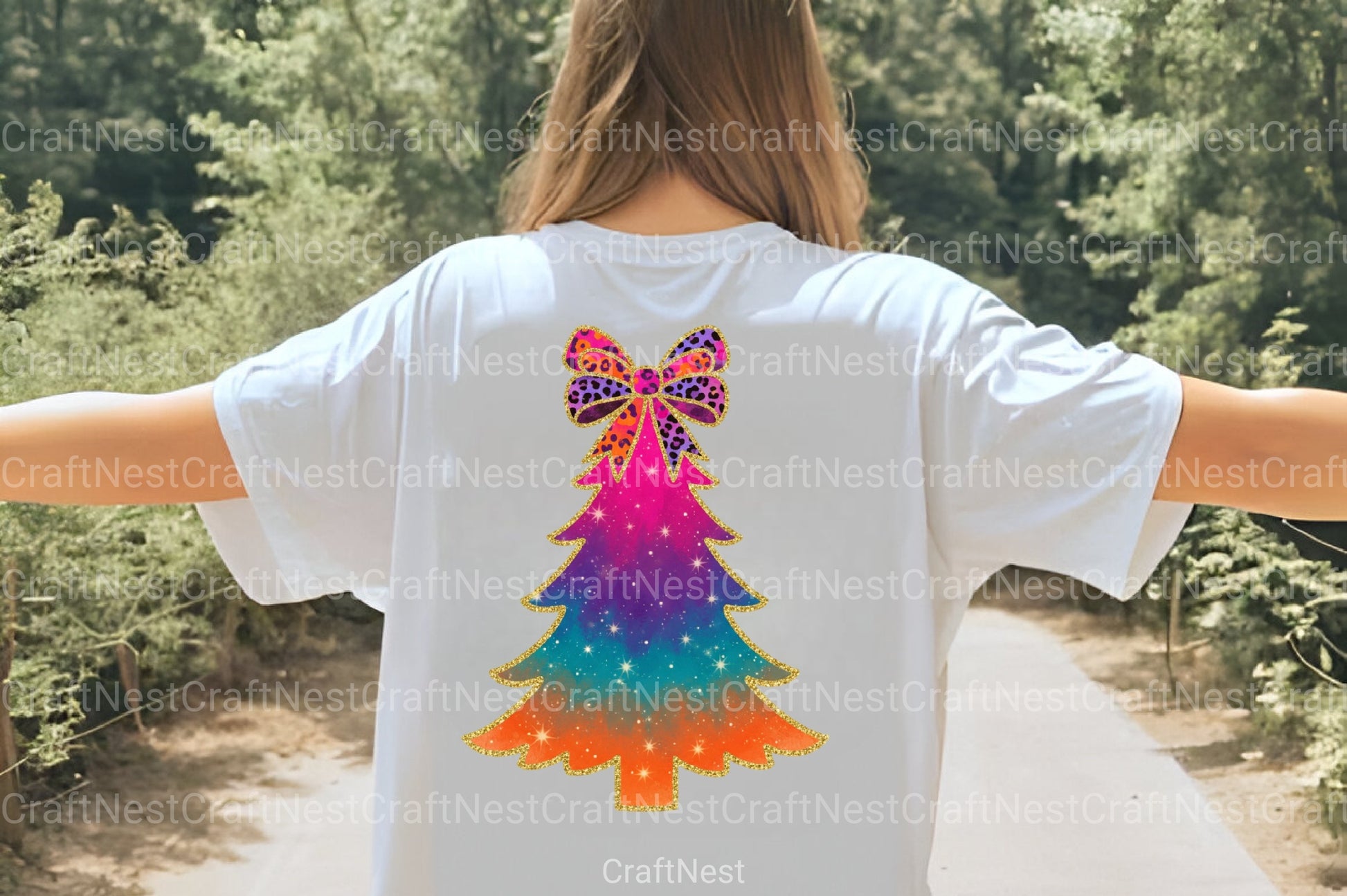 Glitter Brushstroke Christmas Tree Clipart Bundle - CraftNest - Digital Crafting and Art