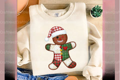 Christmas Patchwork Gingerbread Man Clipart Bundle - CraftNest - Digital Crafting and Art