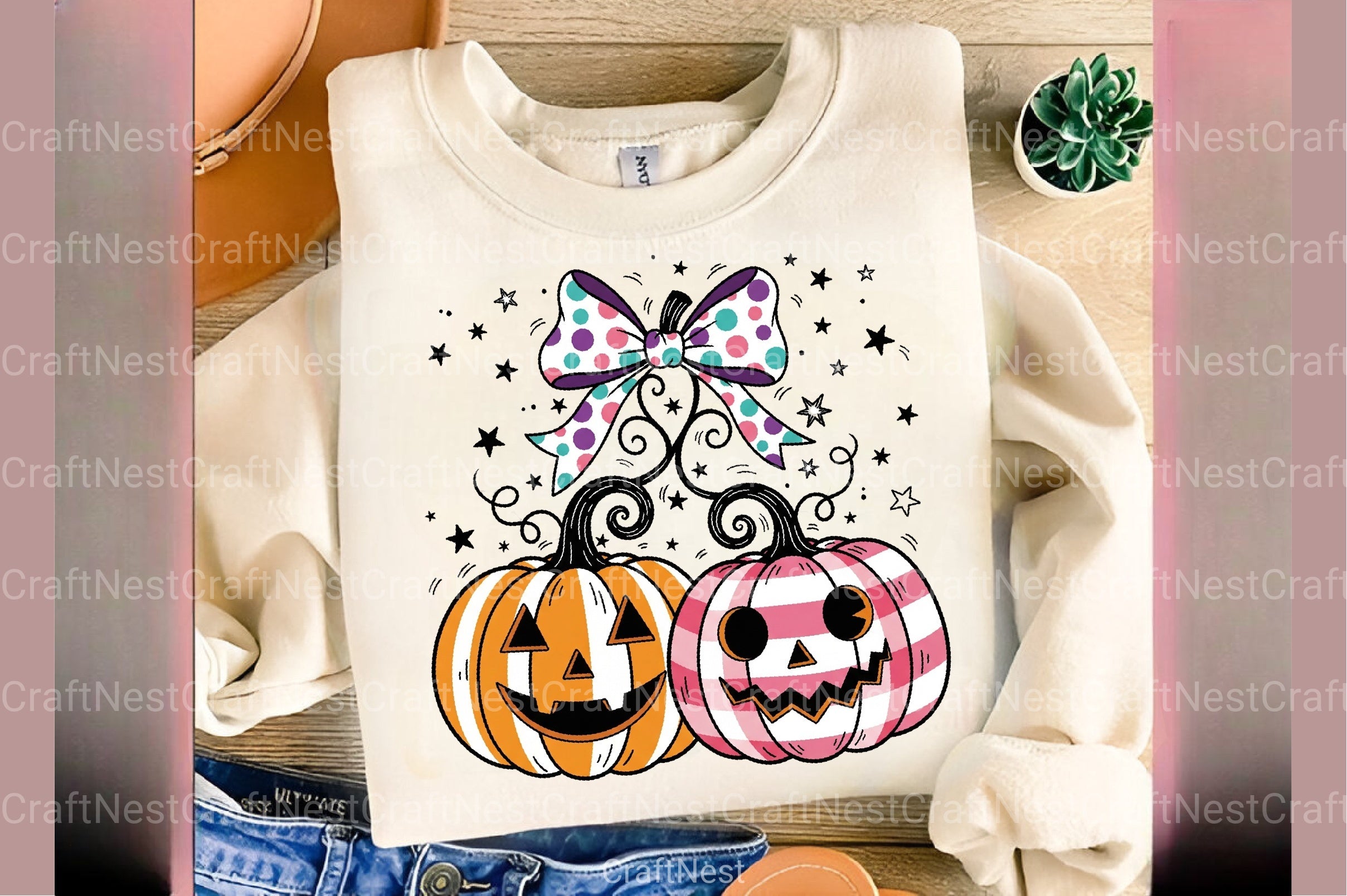 Coquette Halloween Pumpkin Cherries Clipart Bundle - CraftNest - Digital Crafting and Art