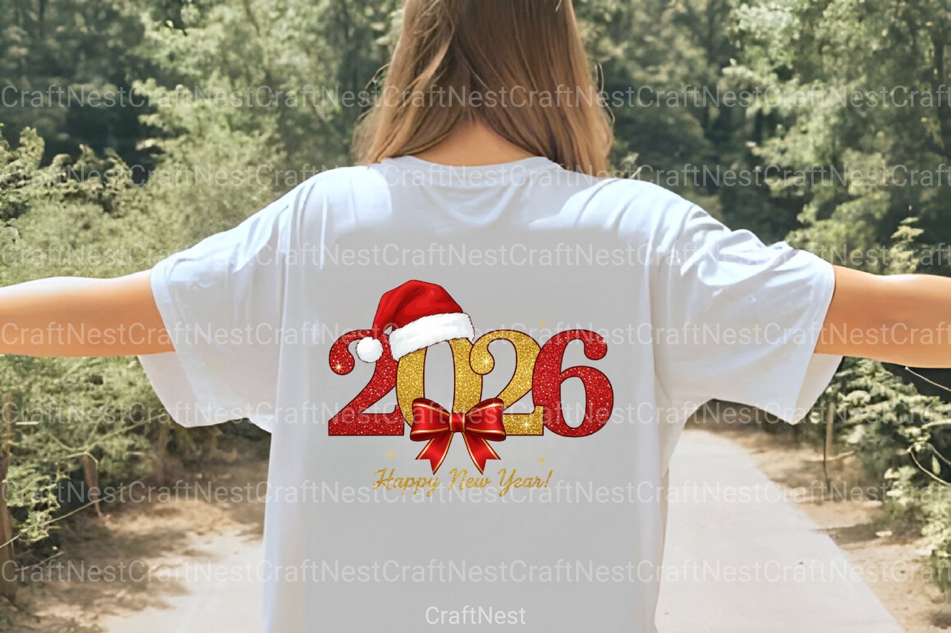 Retro Gold Glitter Happy New Year Clipart Bundle - CraftNest - Digital Crafting and Art