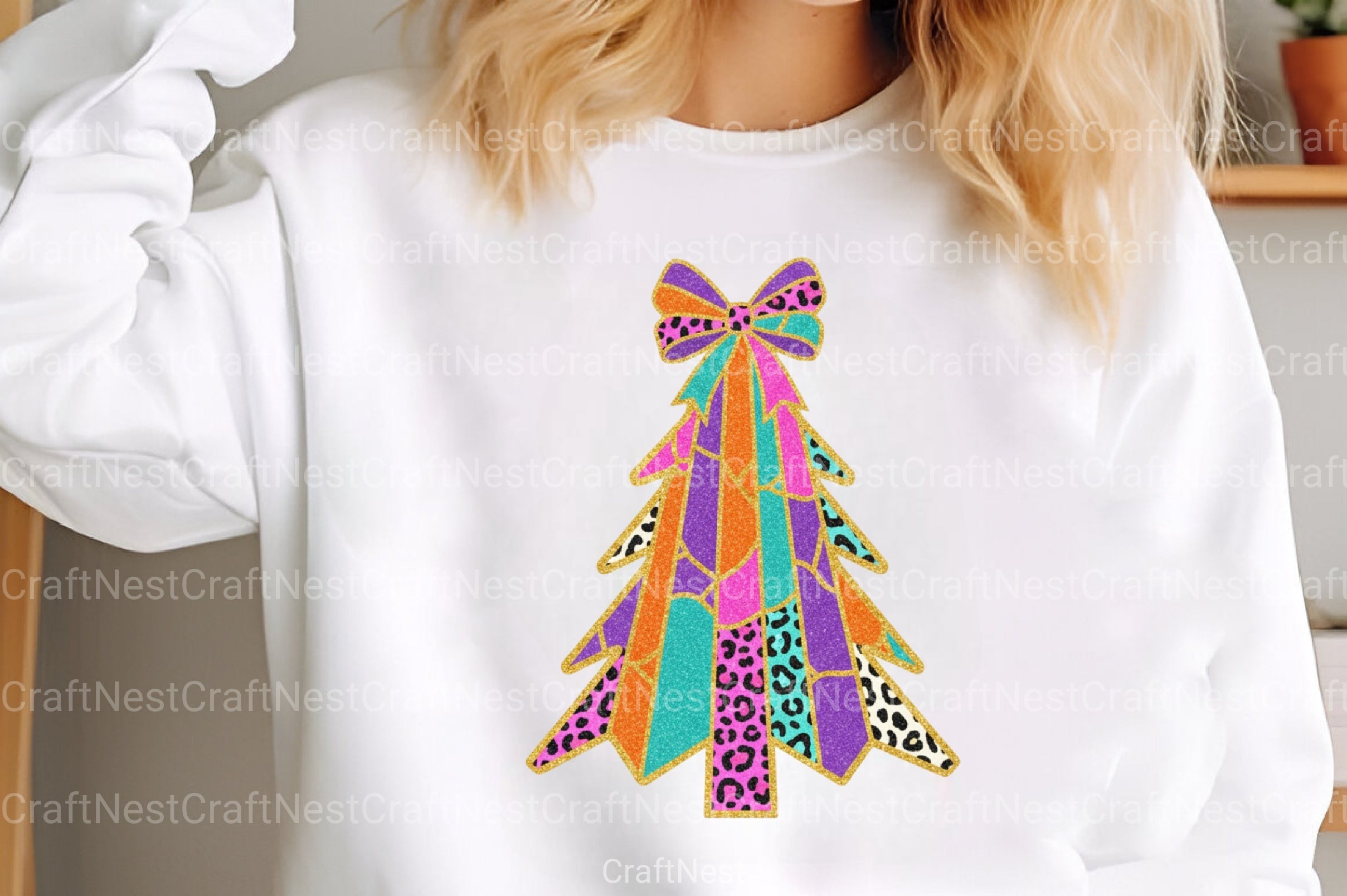 Glitter Brushstroke Christmas Tree Clipart Bundle 2 - CraftNest - Digital Crafting and Art