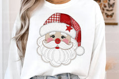 Christmas Patchwork Santa Claus Clipart Bundle - CraftNest - Digital Crafting and Art