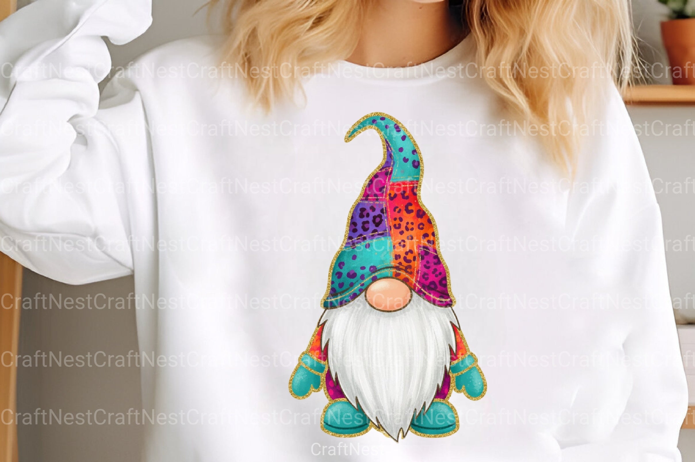 Christmas Gnome Glitter Brushstroke Clipart Bundle - CraftNest - Digital Crafting and Art