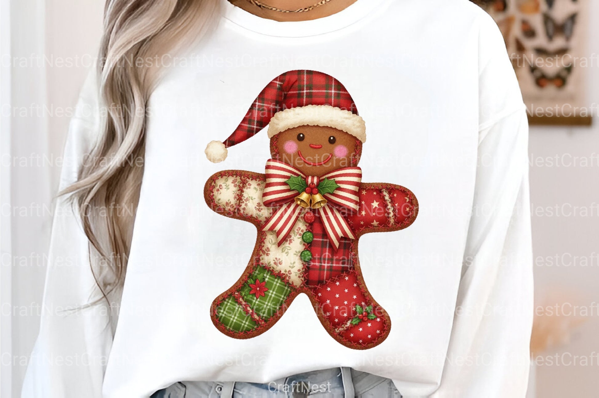 Christmas Lace Gingerbread Man Clipart Bundle - CraftNest - Digital Crafting and Art