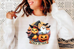 Chick or Treat: Retro Halloween Pumpkin & Funny Chicken Clipart Bundle - CraftNest - Digital Crafting and Art