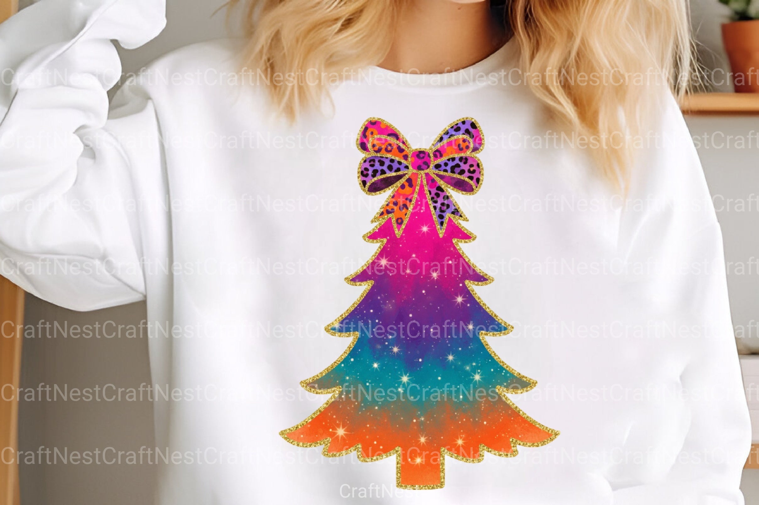 Glitter Brushstroke Christmas Tree Clipart Bundle - CraftNest - Digital Crafting and Art