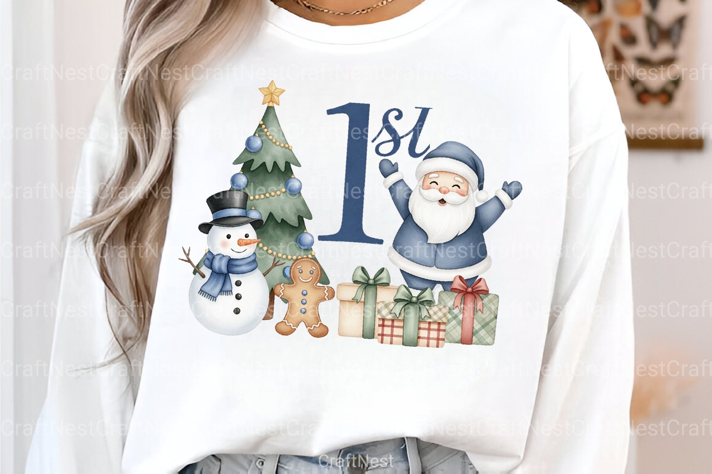 Santa Claus First Christmas Clipart Bundle - CraftNest - Digital Crafting and Art