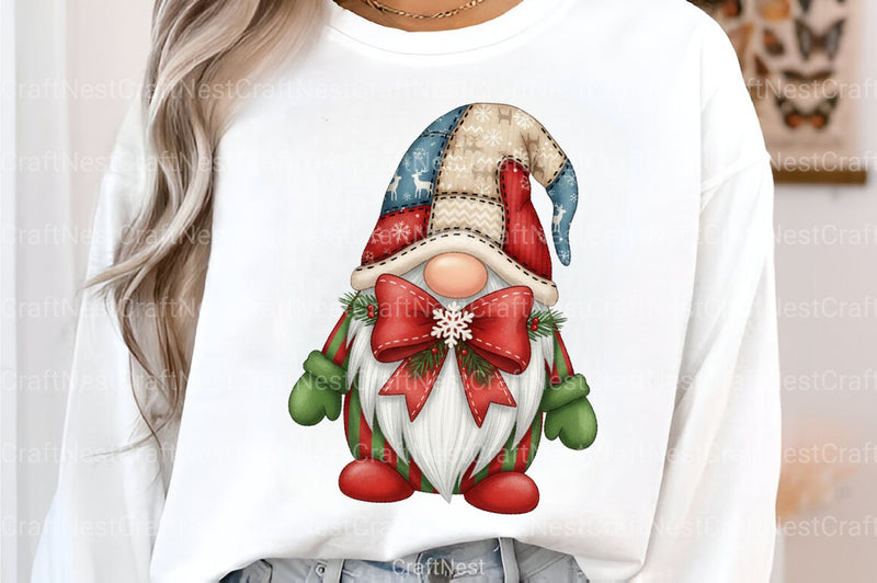 Christmas Gnome Patchwork Clipart Bundle - CraftNest - Digital Crafting and Art