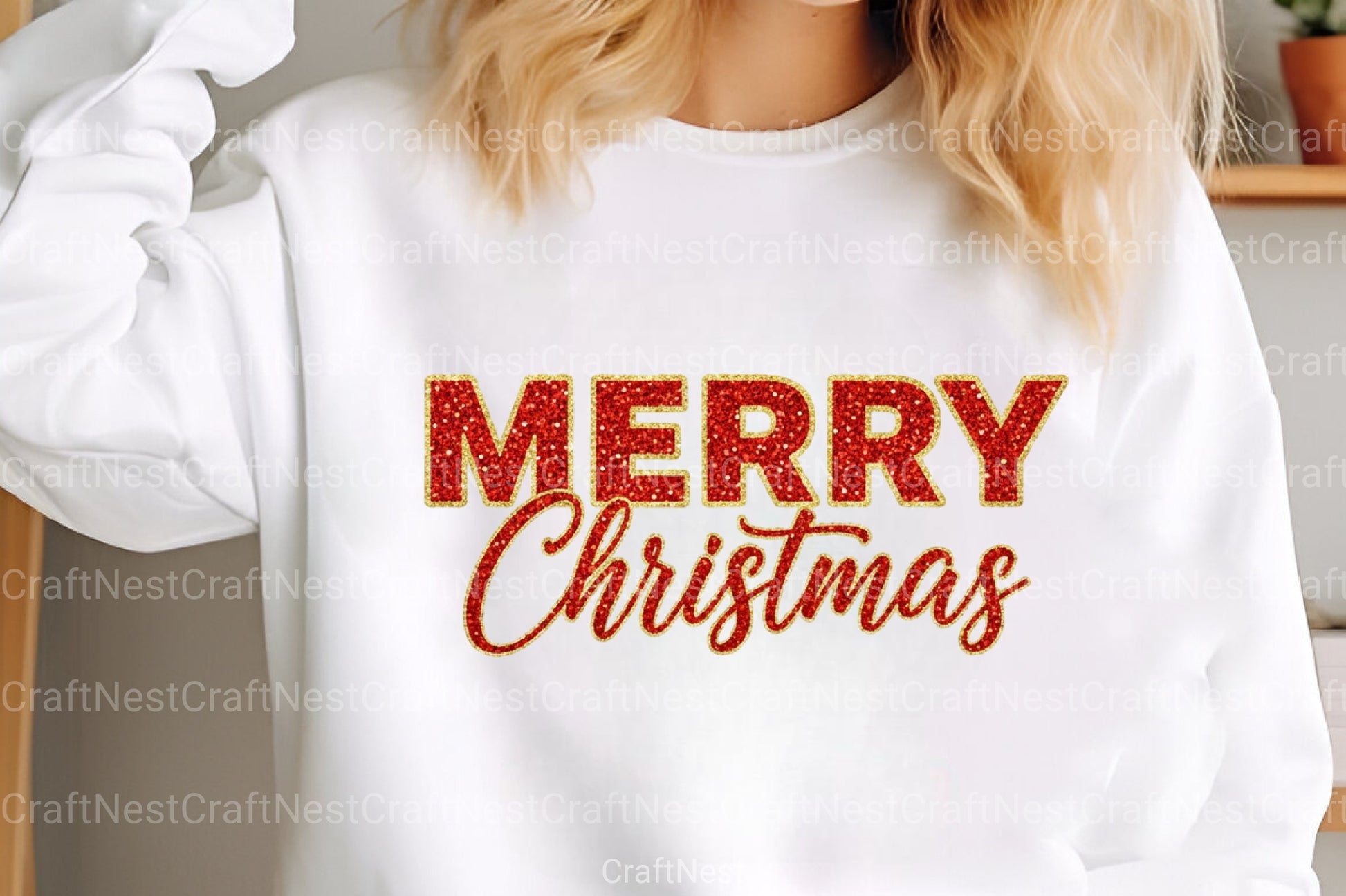 Glitter Merry Christmas Clipart Bundle - CraftNest - Digital Crafting and Art