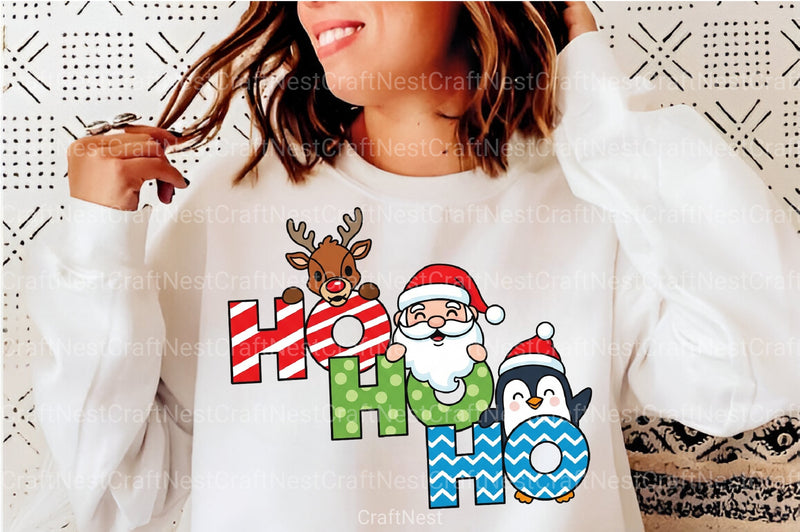 Santa Ho Ho Ho PNG Clipart Bundle - CraftNest - Digital Crafting and Art