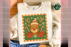 Vintage Christmas Reindeer Clipart Bundle - CraftNest - Digital Crafting and Art