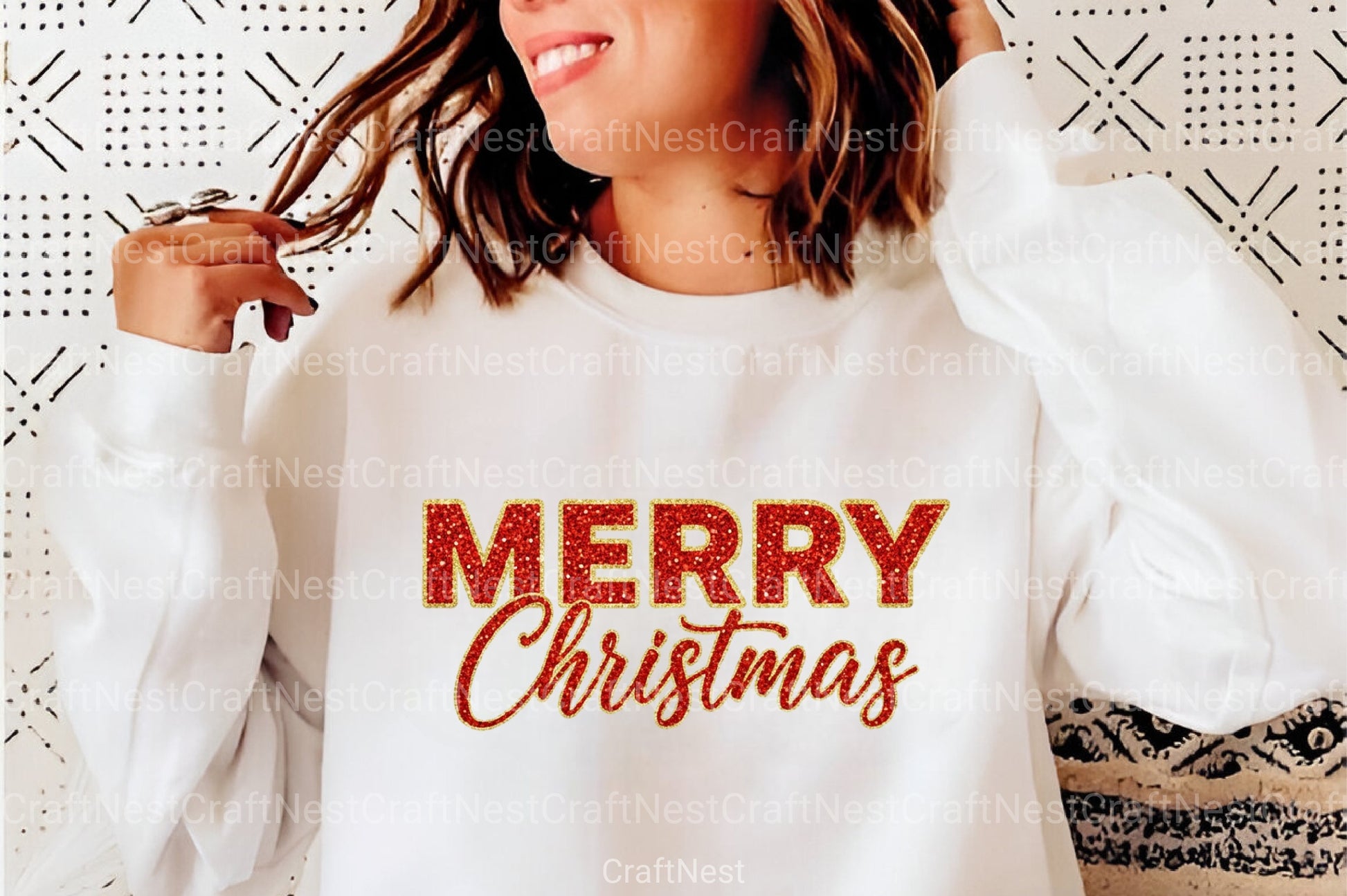 Glitter Merry Christmas Clipart Bundle - CraftNest - Digital Crafting and Art