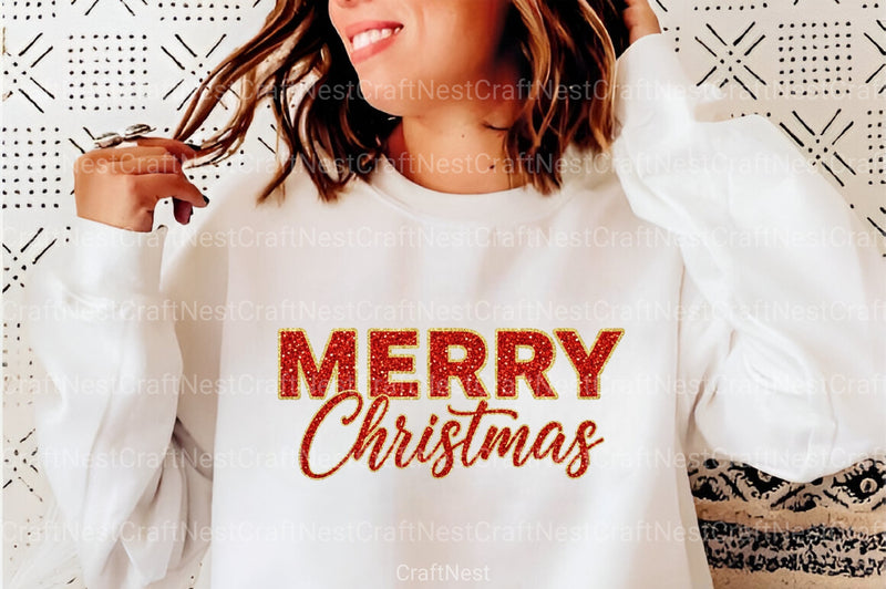 Glitter Merry Christmas Clipart Bundle - CraftNest - Digital Crafting and Art