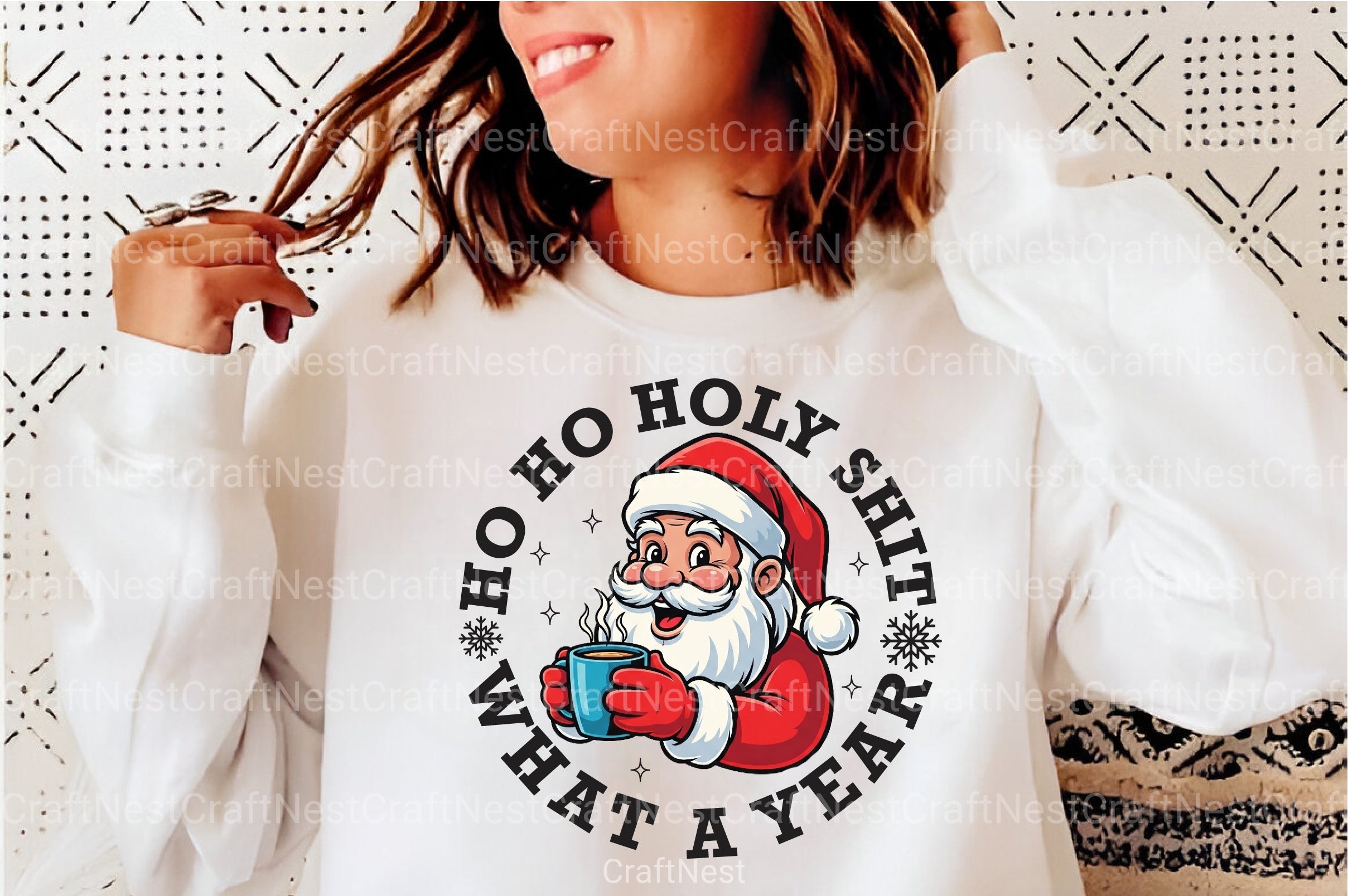 Santa Christmas Clipart Bundle: Ho Holy Shit What A Year - CraftNest - Digital Crafting and Art