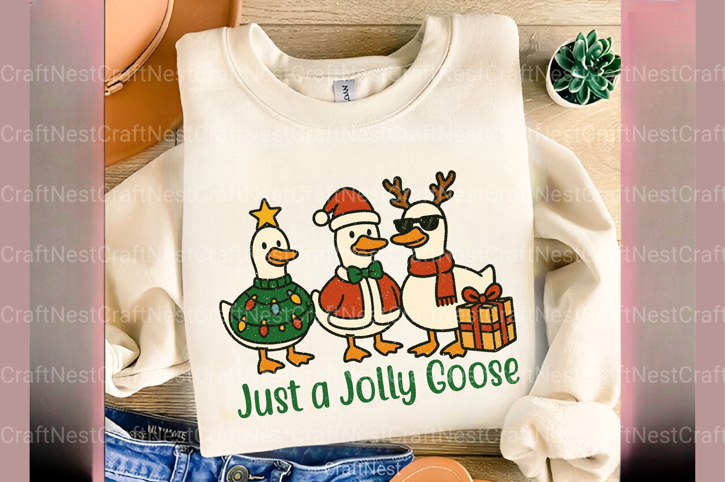 Jolly Christmas Goose Clipart Bundle 2 - CraftNest - Digital Crafting and Art