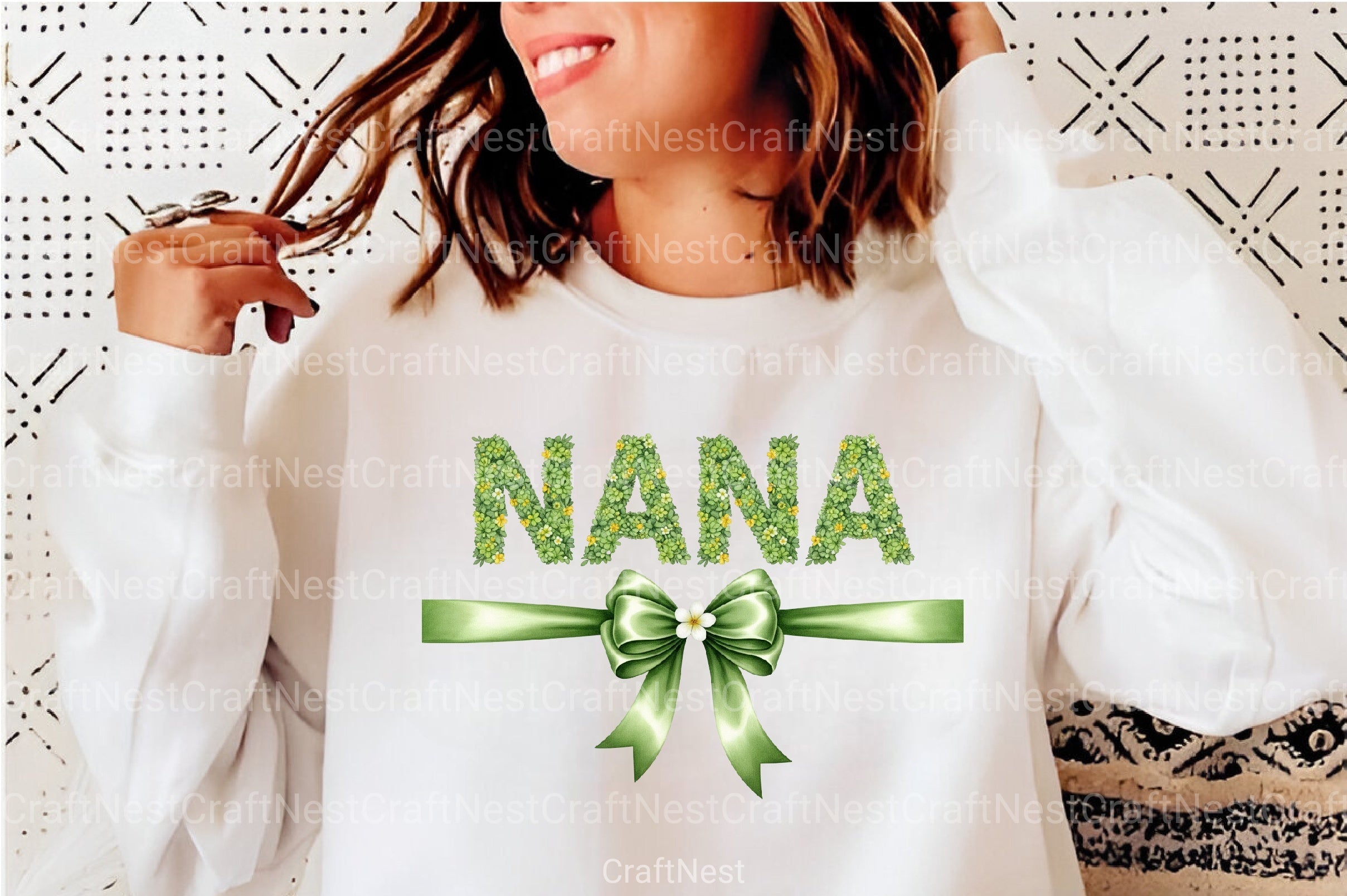 Floral Nana Coquette Grandma Design Clipart Bundle - CraftNest - Digital Crafting and Art