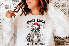 Funny Christmas Clipart Bundle: Sorry Santa, I've Been Feral - CraftNest - Digital Crafting and Art
