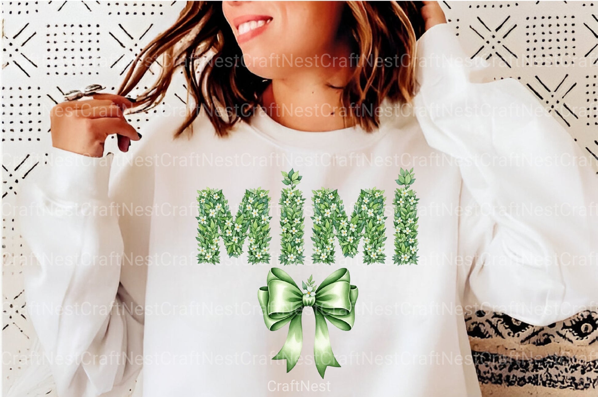 Floral Mimi Coquette Mama Grandma Clipart Bundle - CraftNest - Digital Crafting and Art