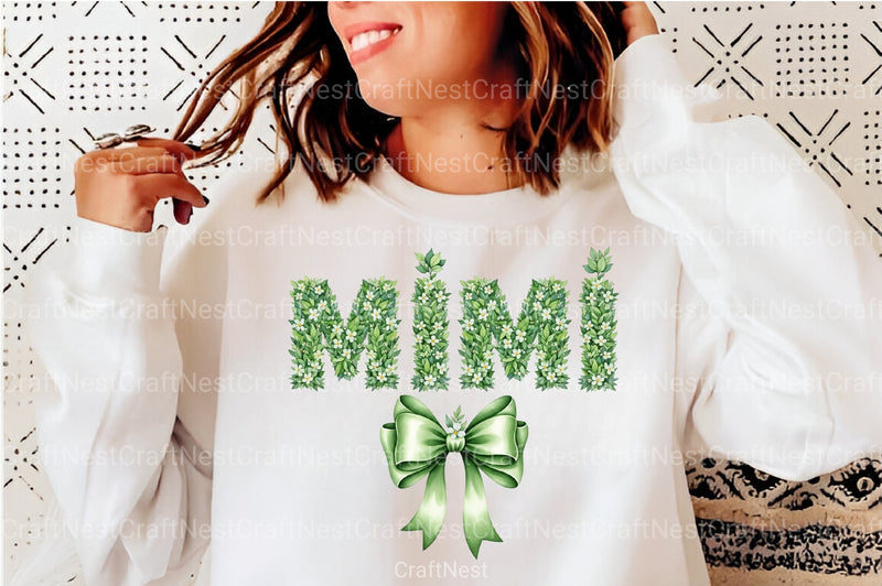 Floral Mimi Coquette Mama Grandma Clipart Bundle - CraftNest - Digital Crafting and Art