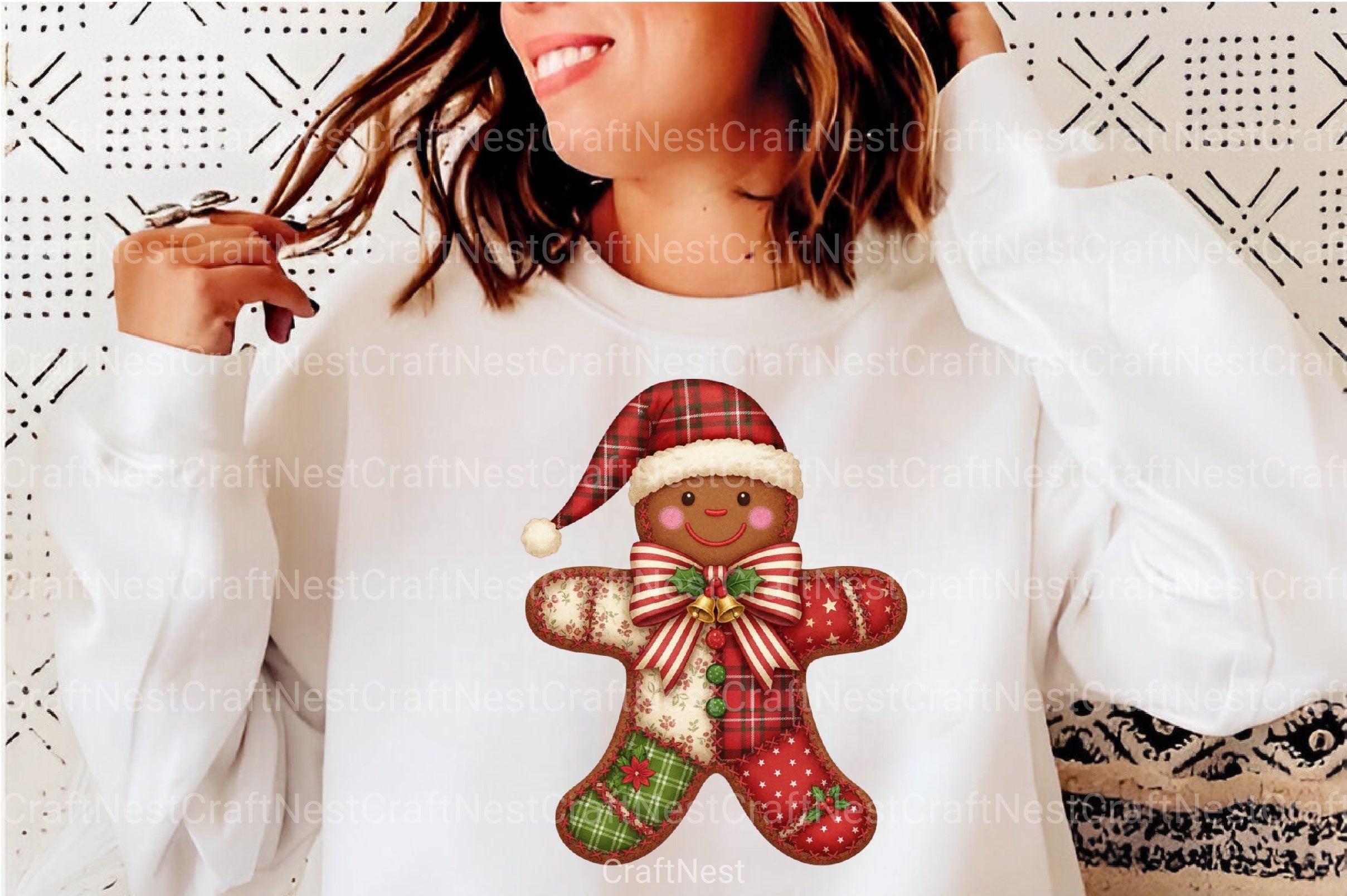 Christmas Lace Gingerbread Man Clipart Bundle - CraftNest - Digital Crafting and Art